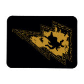 Black Adam Distress Lightning Bolt Magneet (Horizontaal)