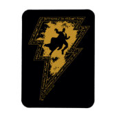 Black Adam Distress Lightning Bolt Magneet (Verticaal)