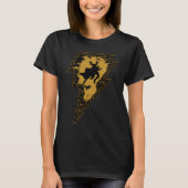 Black Adam Distress Lightning Bolt T-shirt (Voorkant)
