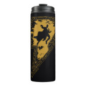 Black Adam Distress Lightning Bolt Thermosbeker (Voorkant)