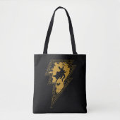 Black Adam Distress Lightning Bolt Tote Bag (Voorkant)