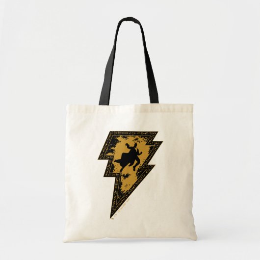 Black Adam Distress Lightning Bolt Tote Bag (Voorkant)