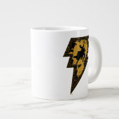 Black Adam Distressed Lightning Bolt Graphic Grote Koffiekop (Voorkant rechts)