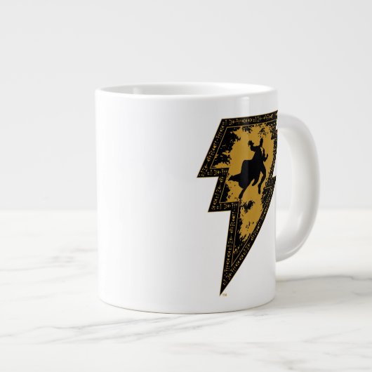 Black Adam Distressed Lightning Bolt Graphic Grote Koffiekop (Voorkant rechts)