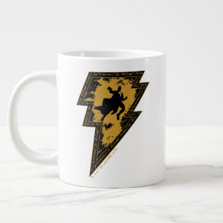 Black Adam Distressed Lightning Bolt Graphic Grote Koffiekop