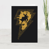 Black Adam Distressed Lightning Bolt Graphic Kaart (Voorkant)