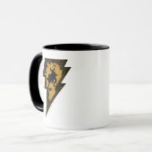 Black Adam Distressed Lightning Bolt Graphic Mok (Voorkant links)