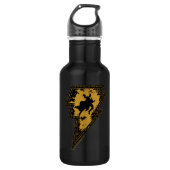 Black Adam Distressed Lightning Bolt Graphic Waterfles (Voorkant)