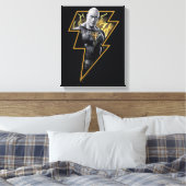 Black Adam Grey en Gold Lightning Graphic Canvas Afdruk (Insitu (Slaapkamer))
