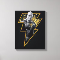 Black Adam Grey en Gold Lightning Graphic