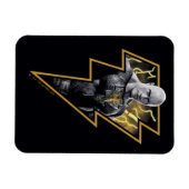 Black Adam Grey en Gold Lightning Graphic Magneet (Horizontaal)