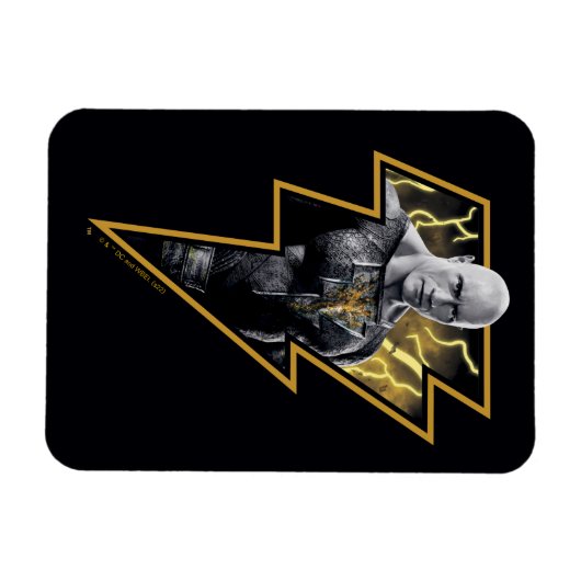 Black Adam Grey en Gold Lightning Graphic Magneet (Horizontaal)