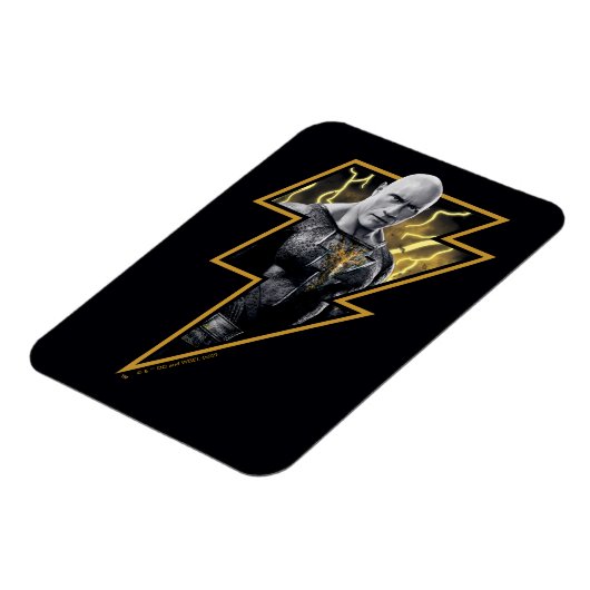 Black Adam Grey en Gold Lightning Graphic Magneet (Linkerzijde)