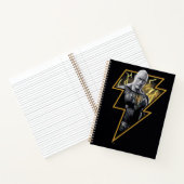 Black Adam Grey en Gold Lightning Graphic Notitieboek (Binnen)
