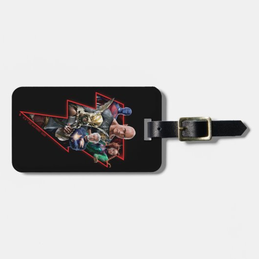 Black Adam Group Lightning Graphic Bagagelabel (Voorkant horizontaal)
