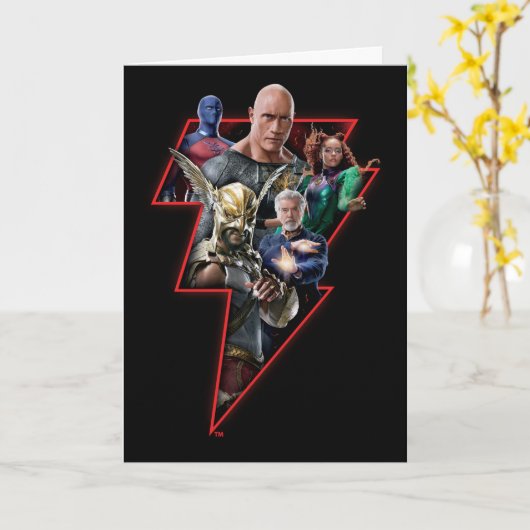 Black Adam Group Lightning Graphic Kaart (Gele Bloem)