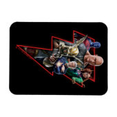 Black Adam Group Lightning Graphic Magneet (Horizontaal)