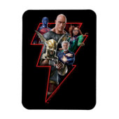 Black Adam Group Lightning Graphic Magneet (Verticaal)