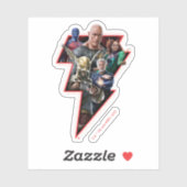 Black Adam Group Lightning Graphic Sticker (Vel)