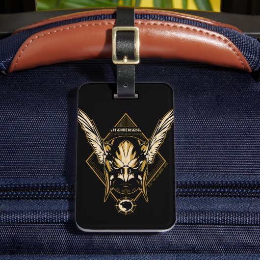 Black Adam | Hawkman Helmet Graphic Bagagelabel (Voorkant Insitu 2)