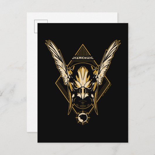 Black Adam | Hawkman Helmet Graphic Briefkaart (Voorkant / Achterkant)
