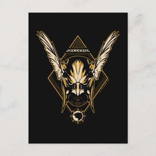 Black Adam | Hawkman Helmet Graphic Briefkaart (Voorkant)