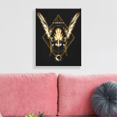 Black Adam | Hawkman Helmet Graphic Canvas Afdruk (Insitu (Woonkamer))