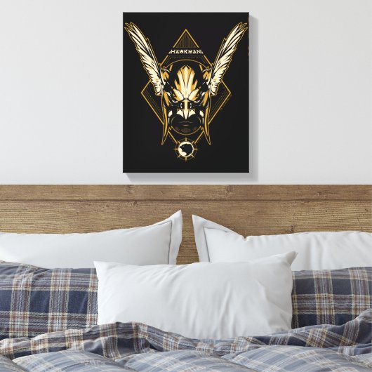 Black Adam | Hawkman Helmet Graphic Canvas Afdruk (Insitu (Slaapkamer))