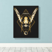 Black Adam | Hawkman Helmet Graphic Canvas Afdruk (Insitu (Houten vloer))