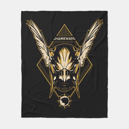 Black Adam | Hawkman Helmet Graphic Fleece Deken (Voorkant)