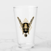Black Adam Hawkman Helmet Graphic Glas (Voorkant)