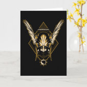 Black Adam | Hawkman Helmet Graphic Kaart (Gele Bloem)