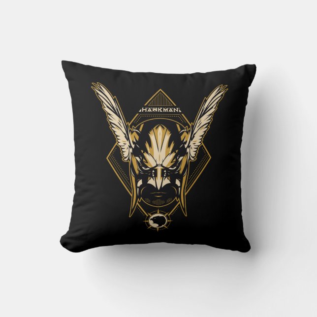 Black Adam Hawkman Helmet Graphic Kussen (Voorkant)