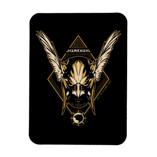 Black Adam Hawkman Helmet Graphic Magneet (Verticaal)