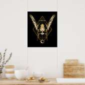 Black Adam Hawkman Helmet Graphic Poster (Keuken)