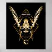 Black Adam Hawkman Helmet Graphic Poster (Voorkant)