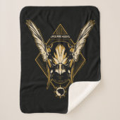 Black Adam | Hawkman Helmet Graphic Sherpa Deken (Voorkant)