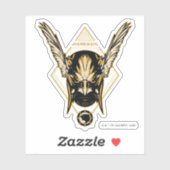 Black Adam Hawkman Helmet Graphic Sticker (Vel)
