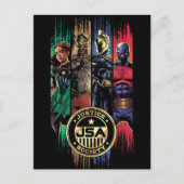 Black Adam Justice Society Heroes In Stripes Briefkaart (Voorkant)