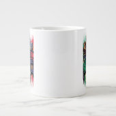 Black Adam Justice Society Heroes In Stripes Grote Koffiekop (Voorkant)