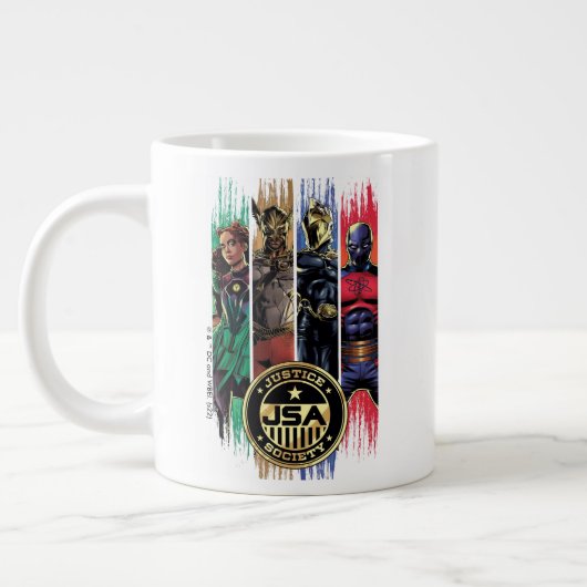 Black Adam Justice Society Heroes In Stripes Grote Koffiekop (Links)