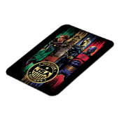 Black Adam Justice Society Heroes in Stripes Magneet (Linkerzijde)