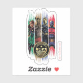 Black Adam Justice Society Heroes In Stripes Sticker (Vel)