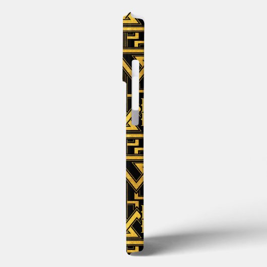 Black Adam Lightning Bolt driehoekig patroon Case-Mate iPhone Case (Achterkant / Links)