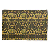 Black Adam Lightning Bolt driehoekig patroon Kussensloop (Achterkant)