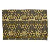 Black Adam Lightning Bolt driehoekig patroon Kussensloop (Voorkant)