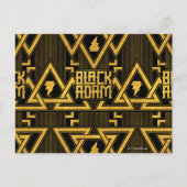 Black Adam Lightning Bolt Triangular Pattern Briefkaart (Voorkant)