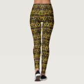 Black Adam Lightning Bolt Triangular Pattern Leggings (Achterkant)
