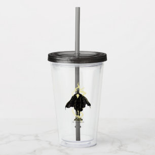 Black Adam Lightning Silhouette Graphic Acryl Drinkbeker