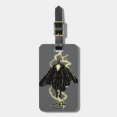 Black Adam Lightning Silhouette Graphic Bagagelabel (Voorkant verticaal)